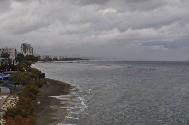 Kıbrıs'ta güzel Limasol Beach