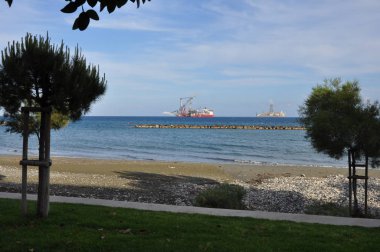 Kıbrıs'ta güzel Limasol Beach