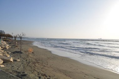 Kıbrıs'ta güzel Limasol Beach