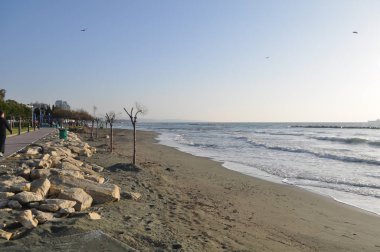 Kıbrıs'ta güzel Limasol Beach