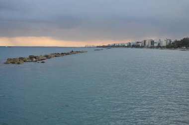 Kıbrıs'ta güzel Limasol Beach