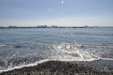 Kıbrıs'ta güzel Limasol Beach