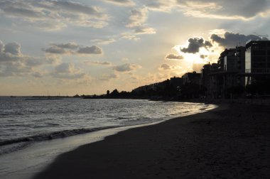 Kıbrıs'ta güzel Limasol Beach