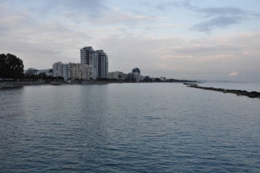 Kıbrıs'ta güzel Limasol Beach