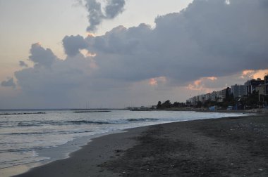 Kıbrıs'ta güzel Limasol Beach