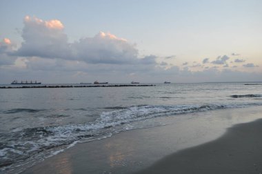 Kıbrıs'ta güzel Limasol Beach