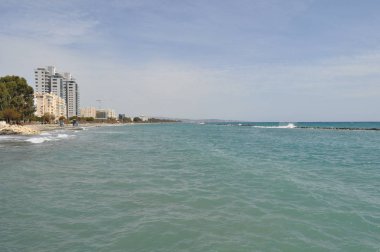 Kıbrıs'ta güzel Limasol Beach