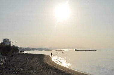 Kıbrıs'ta güzel Limasol Beach
