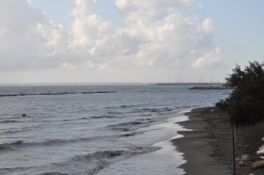 Kıbrıs'ta güzel Limasol Beach
