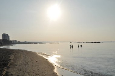 Kıbrıs'ta güzel Limasol Beach