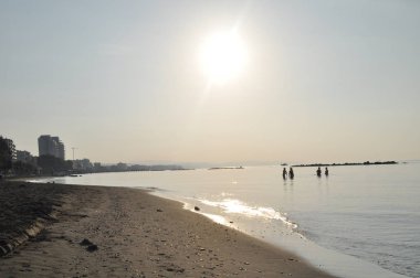 Kıbrıs'ta güzel Limasol Beach