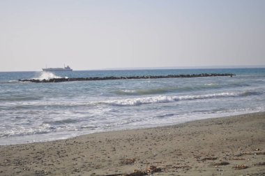 Kıbrıs'ta güzel Limasol Beach