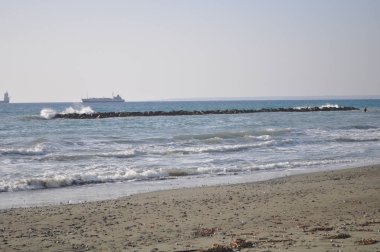 Kıbrıs'ta güzel Limasol Beach