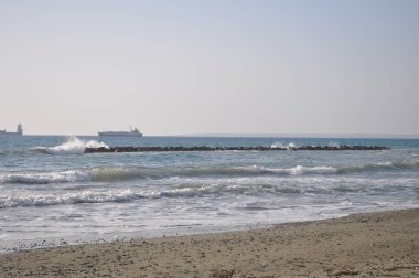 Kıbrıs'ta güzel Limasol Beach