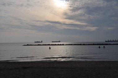 Kıbrıs'ta güzel Limasol Beach