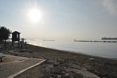 Kıbrıs'ta güzel Limasol Beach