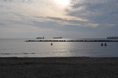 Kıbrıs'ta güzel Limasol Beach