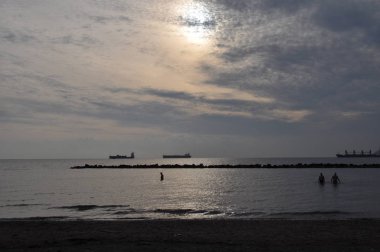 Kıbrıs'ta güzel Limasol Beach