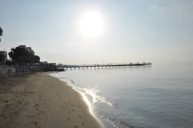 Kıbrıs'ta güzel Limasol Beach