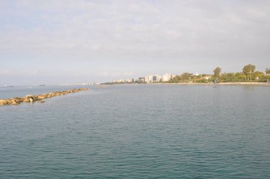 Kıbrıs'ta güzel Limasol Beach