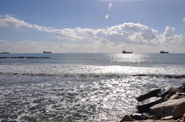 Kıbrıs'ta güzel Limasol Beach