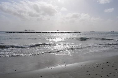 Kıbrıs'ta güzel Limasol Beach