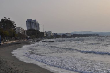 Kıbrıs'ta güzel Limasol Beach