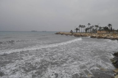 Kıbrıs'ta güzel Limasol Beach