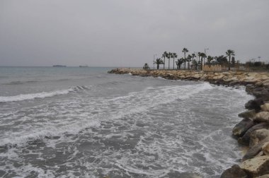 Kıbrıs'ta güzel Limasol Beach