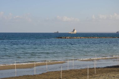 Kıbrıs'ta güzel Limasol Beach