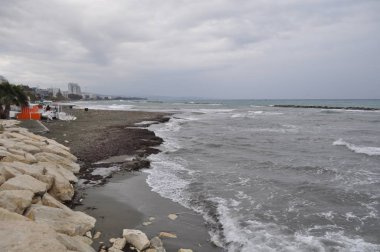 Kıbrıs'ta güzel Limasol Beach