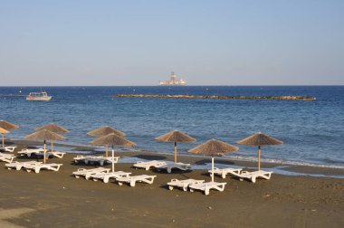 Kıbrıs'ta güzel Limasol Beach