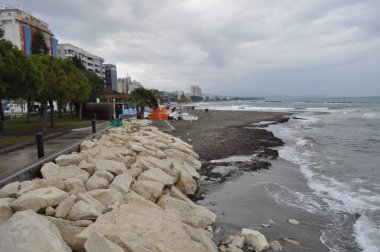 Kıbrıs'ta güzel Limasol Beach