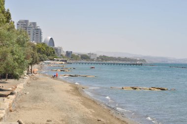 Kıbrıs'ta güzel Limasol Beach