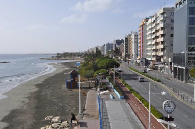 Kıbrıs'ta güzel Limasol Beach