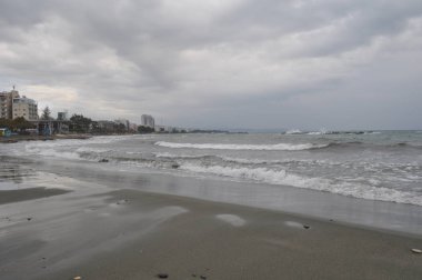 Kıbrıs'ta güzel Limasol Beach