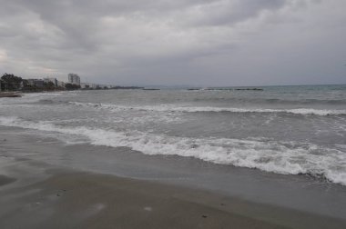 Kıbrıs'ta güzel Limasol Beach