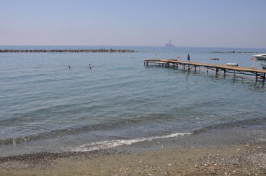 Kıbrıs'ta güzel Limasol Beach
