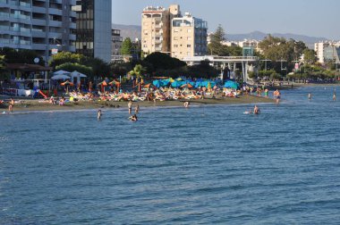 Kıbrıs'ta güzel Limasol Beach