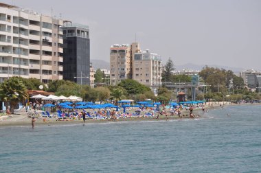 Kıbrıs'ta güzel Limasol Beach