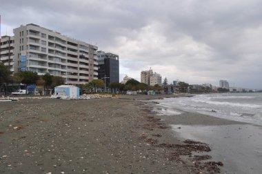 Kıbrıs'ta güzel Limasol Beach