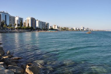 Kıbrıs'ta güzel Limasol Beach