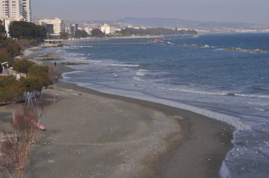 Kıbrıs'ta güzel Limasol Beach