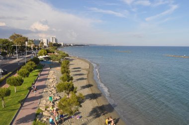 Kıbrıs'ta güzel Limasol Beach