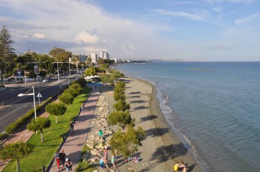 Kıbrıs'ta güzel Limasol Beach