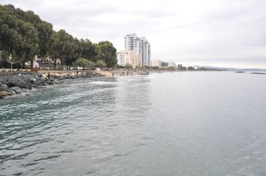 Kıbrıs'ta güzel Limasol Beach
