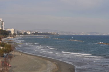 Kıbrıs'ta güzel Limasol Beach