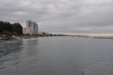 Kıbrıs'ta güzel Limasol Beach