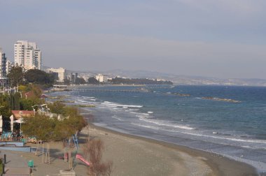 Kıbrıs'ta güzel Limasol Beach