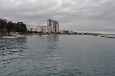 Kıbrıs'ta güzel Limasol Beach